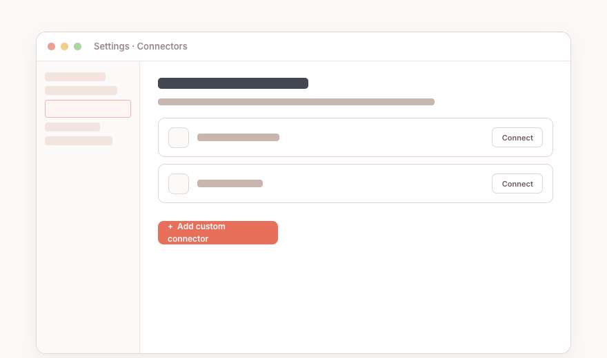 Claude · Customize > Connectors